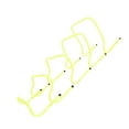 thumbnail image 1 of Adjustable Athletic Speed Training Hurdles, Jumping and Speed Training Fitness Hurdles for Basketball, Soccer, Set of 5, 1 of 8