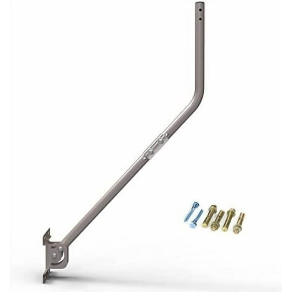 Adjustable Attic/Outdoor TV Antenna Mounting Pole Universal Mount Brackets Weather Station Mounting Pole - Easy Installation, Solid Structure, Weather Proof (1" Diameter,34.5" Arm Length)