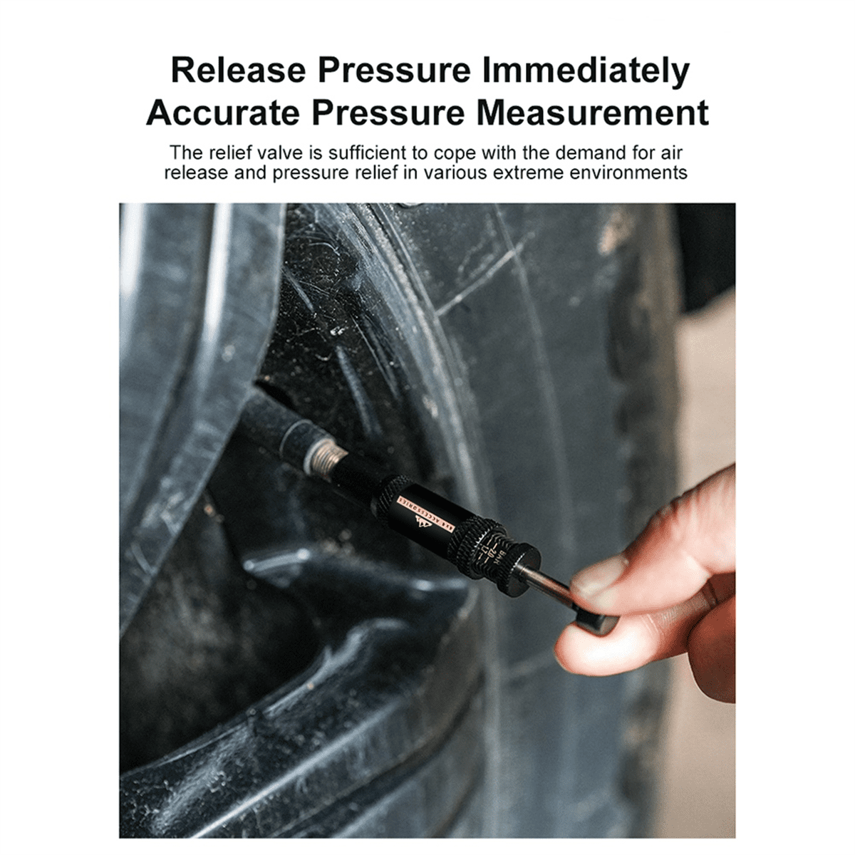 Adjustable AutoStop TireDeflator Valve Kit (1030 PSI) 4 PCS Screwon