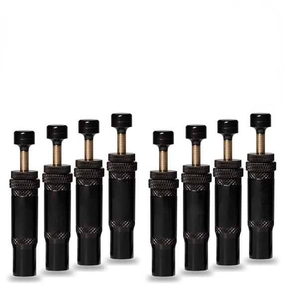 Adjustable Auto-Stop Tire Deflator Valve Kit (10-30 PSI) 8 PCS Screw-on Tyre Air Down Tool for Offroad 4x4 (with 5 Valve caps)