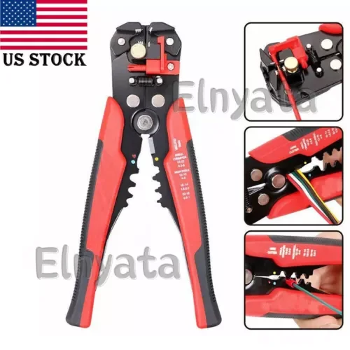 Adjustable Automatic Wire Striper Cutter Stripper Crimper Pliers Terminal Tool