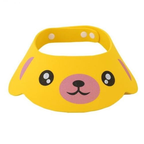 Rong Zhen Adjustable Kids Wash Hair Protection Silicone Shower Cap, Yellow