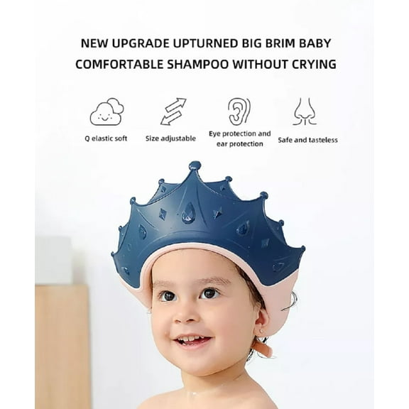 Adjustable Baby Shower Cap for Kids – Soft Toddler Shampoo Visor & Hair Washing Shield for Tear-Free Bathing TIKA