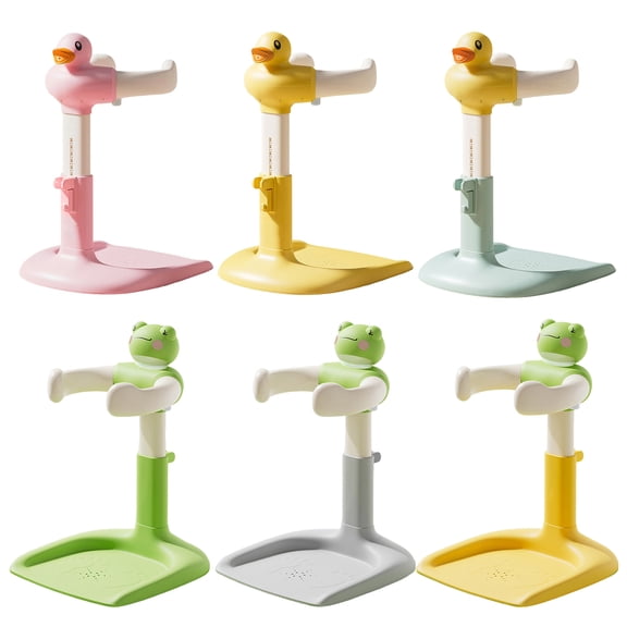 Adjustable Baby Shower Rack with Anti-Slip Base, Height & Width Adjustable Bath Stand for Infants 8-24 Months, Portable Toddler Bath Assistan-Green
