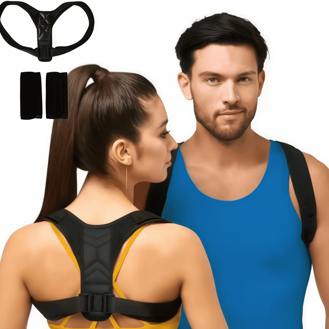 10Pcs Adjustable Back Posture Corrector Belt, Breathable Hunchback Correction Support Brace, Comfortable Spine Straightener for Men Sitting Posture Correction