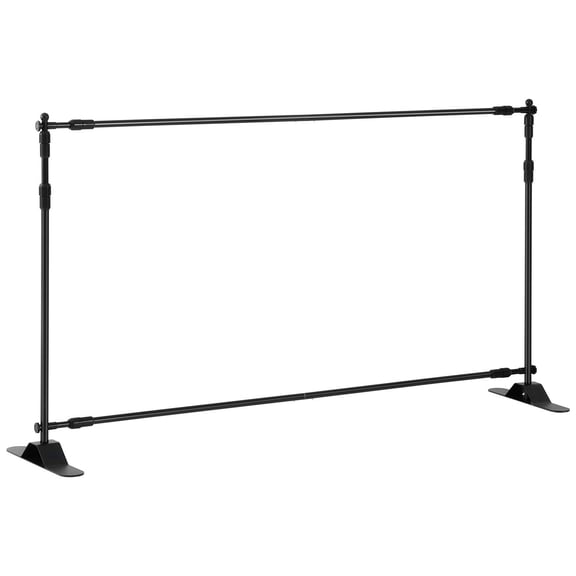 Adjustable Backdrop Stand 8x8 Ft Heavy  Banner Stand with Carrying Bag for Wedding Party Photo Booth Trade Show