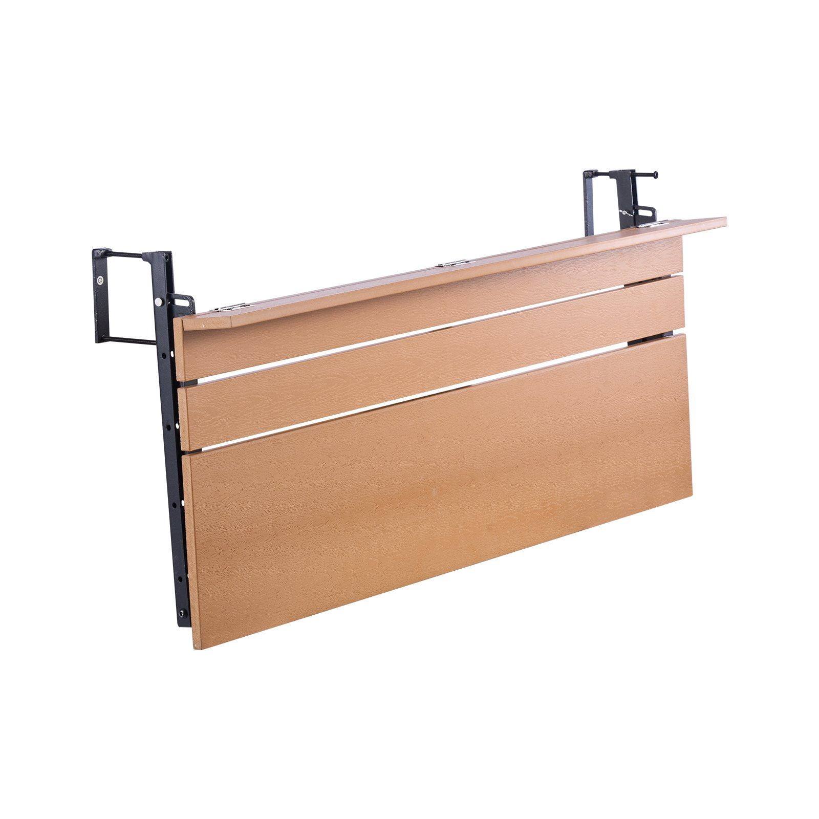 Adjustable Balcony Railing Table, 15x39 Inch Folding Serving Bar Table ...