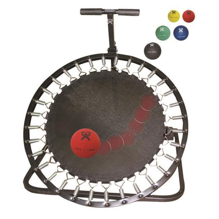 Adjustable Ball Rebounder Set with Circular Rebounder & Vertical Metal Rack - Set of 5