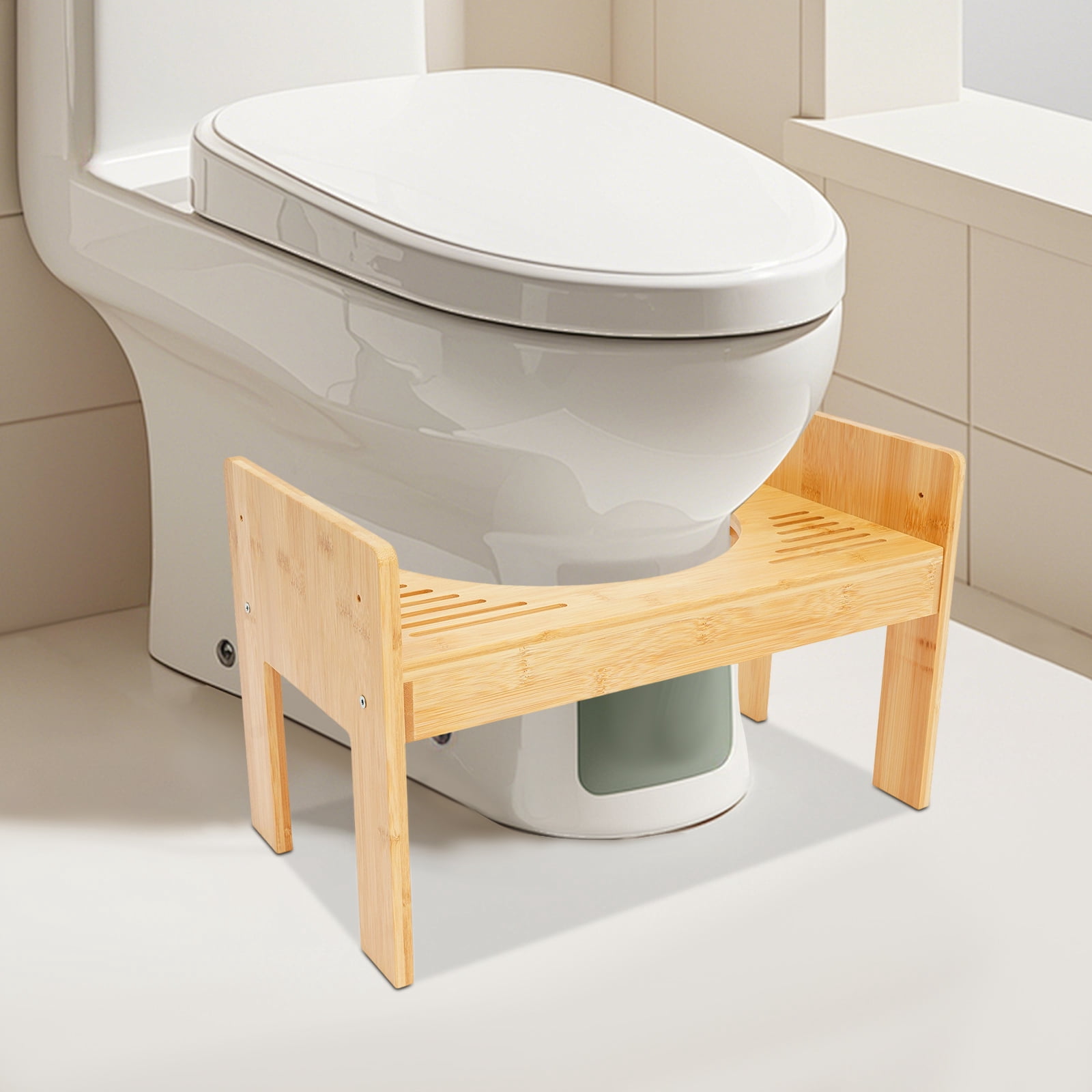Adjustable Bamboo Toilet Stool,Bamboo Potty Stool, Poop Stool ...