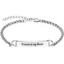 Adjustable Bar Shape Link Cremation Bracelet for Ashes for Men Women Stainless Steel Urn Link Bracelets Memorial Jewelry Keepsake Ashes Bracelet