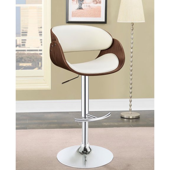 Adjustable Bar Stool with Sturdy Round Base / Ensures Stability