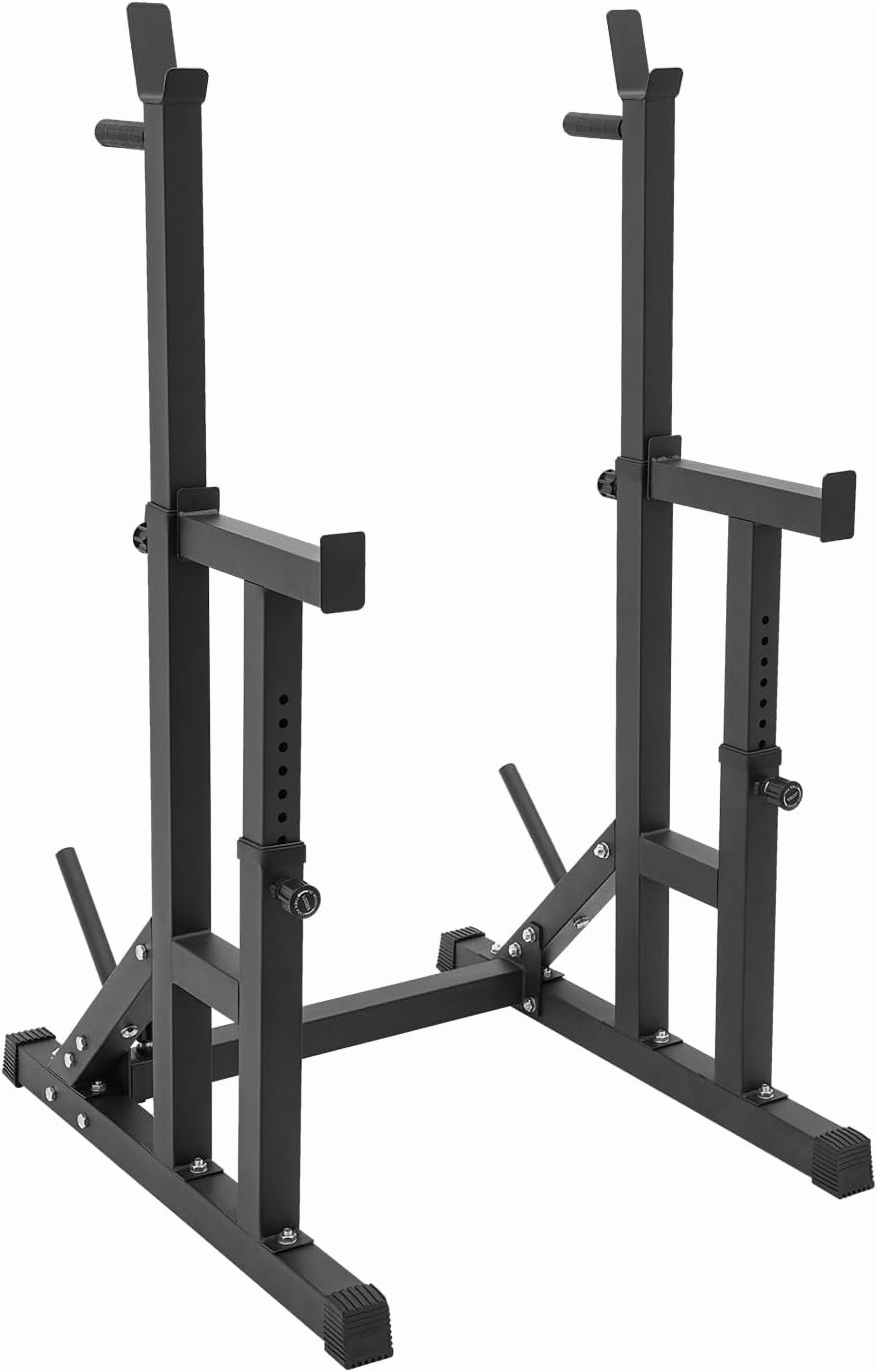 Adjustable Barbell Rack, Multi-function Barbell Rack,Squat Rack Stand, Barbell Rack for  Press,Weight Lifting Rack for Home Gym Strength Training Fitness Workout, Max Load 550LBS