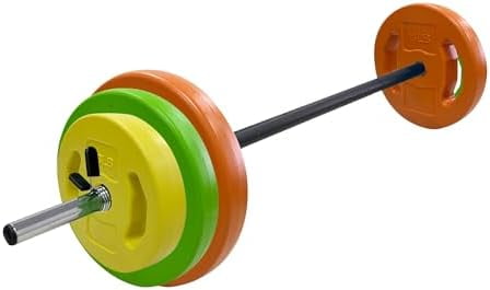 Adjustable Barbell Weight Set, 40 Lbs Cardio Pump Set with with 51