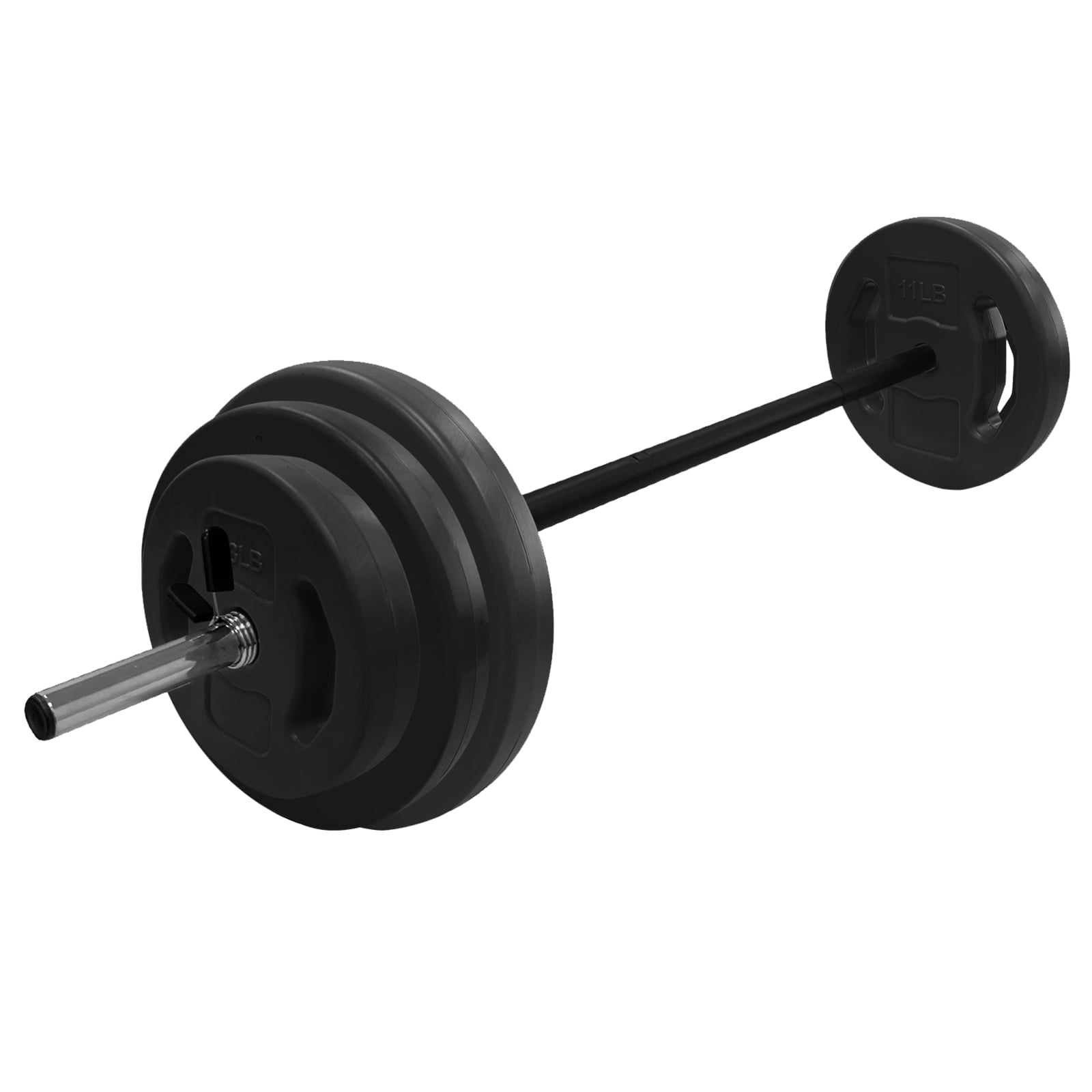 Adjustable Barbell Weight Set with 51-Inch Bar & Multi-Weight Handle ...