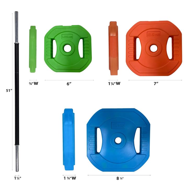 Adjustable Barbell Weight Set, Adjustable Free Weights for Home and Gym