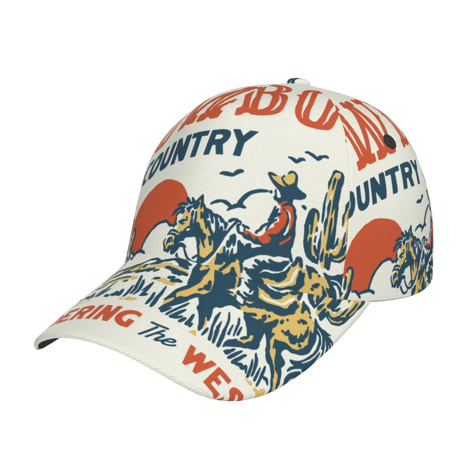 Adjustable Baseball Cap Cowboy Rising Horse Hats for Men and Women ...
