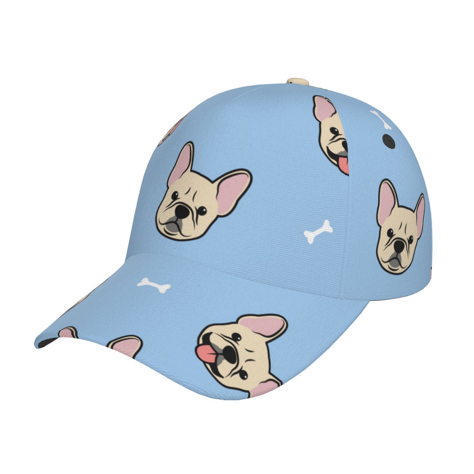 HAKA French Bulldog Trucker Hat - Black Mesh Snapback Cap For Men & Women, Adjustable, Great For Golf & Outdoors