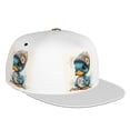 thumbnail image 1 of Adjustable Baseball Cap, Cute Sunflower Blue Duck Flat Bill Trucker Flat Brim Hats Dad Hat for Men Women - Snapback Hat Adjustable Size, 1 of 7