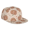 thumbnail image 1 of Adjustable Baseball Cap, Groovy Disco Pumpkin Flat Bill Trucker Flat Brim Hats Dad Hat for Men Women - Snapback Hat Adjustable Size, 1 of 7
