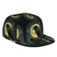 thumbnail image 1 of Adjustable Baseball Cap, MoonNight Sky Crow Flat Bill Trucker Flat Brim Hats Dad Hat for Men Women - Snapback Hat Adjustable Size, 1 of 7