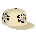 thumbnail image 1 of Adjustable Baseball Cap, Panda Doing Yoga Flat Bill Trucker Flat Brim Hats Dad Hat for Men Women - Snapback Hat Adjustable Size, 1 of 7