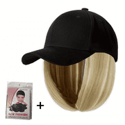 Adjustable Baseball Cap with Chic Bob Wig  Glueless  Straight Sassy Hairstyle  Fashion-Forward & Easy-Wear