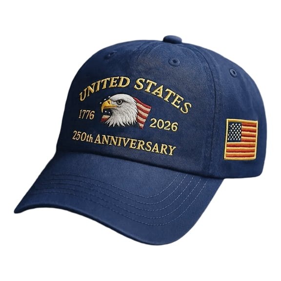 Adjustable Baseball Hat Sun Protections Commemorative 250 Years US History Foldable Travel Accessory