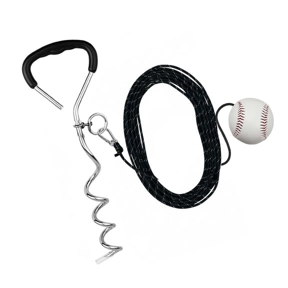 Adjustable Baseball Hitting Trainer Batting Trainer Swing Aid Tool With 50Feet Rope For Backyard and Field Training