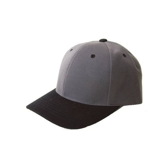Adjustable Baseball Structured Cap Hat,Charcoal Black