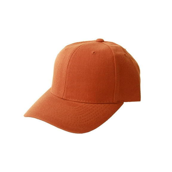Adjustable Baseball Structured Cap Hat, Rust