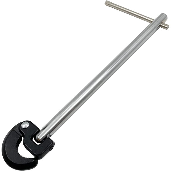 Adjustable Basin Wrench, 11" Adjustable Tap Nut Spanner Telescopic Basin Spanner for Fixing Back and Union Nuts Under Sink (3/8-1 in.)