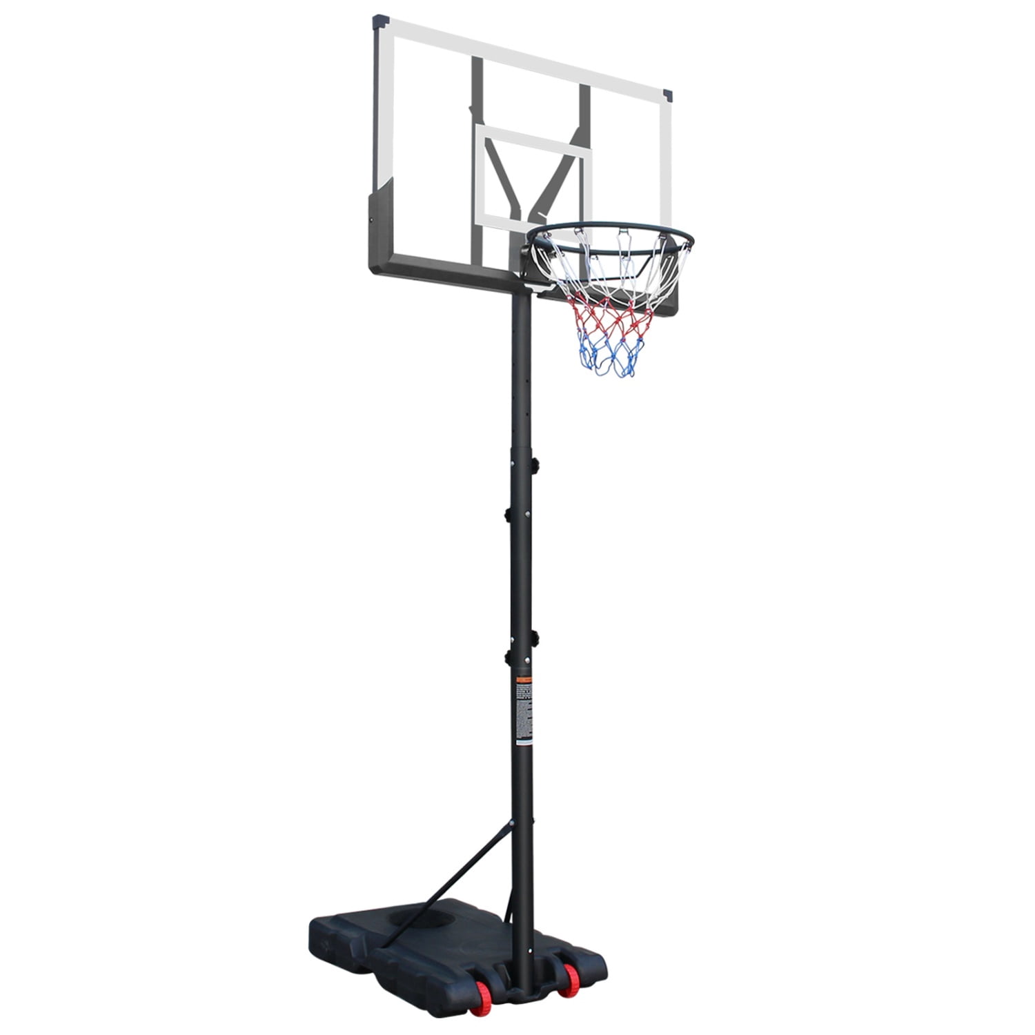 Adjustable Basketball Hoop, 5.7-10ft Height, Shatterproof Backboard, Portable Stand, Indoor & Outdoor