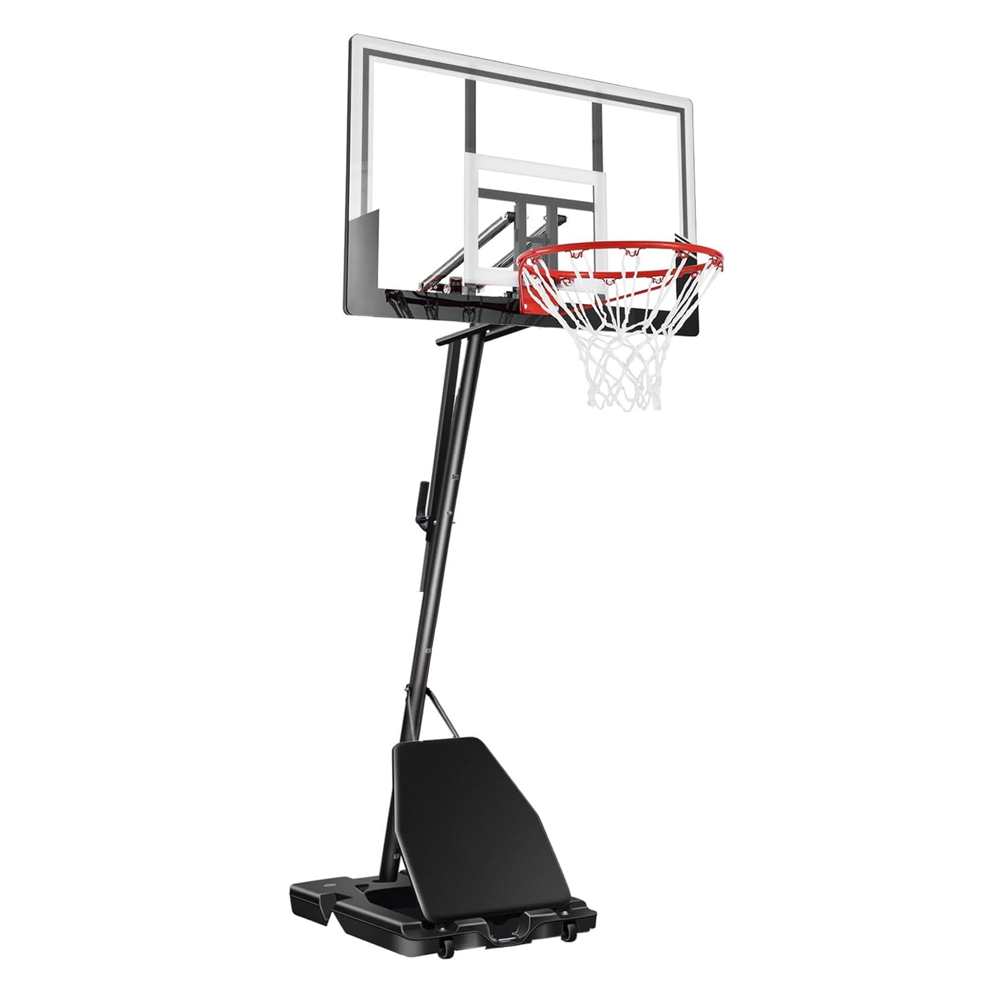 Adjustable Basketball Hoop 6ft-10ft, 43" Shatterproof Backboard for Kids & Adults - Indoor/Outdoor/Pool Use