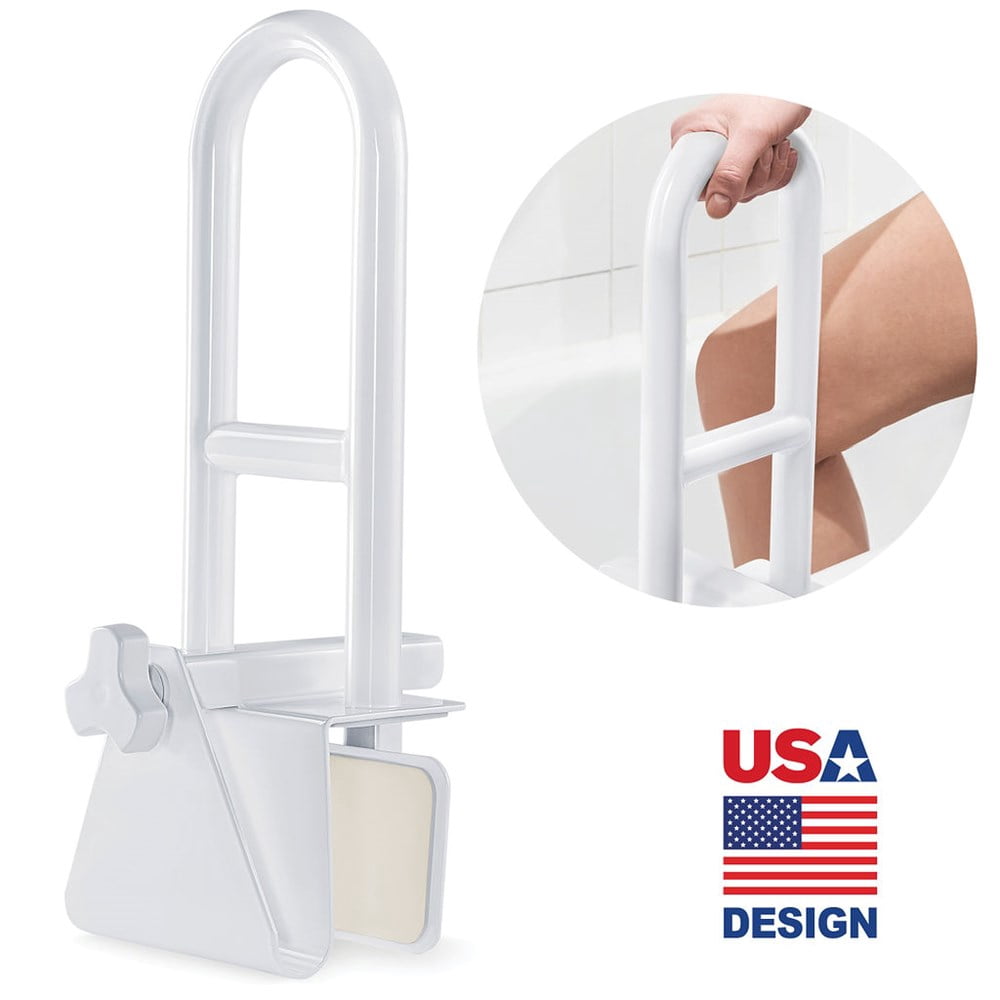 Adjustable Bathtub Safety Rail Tub Grab Bar Support Easy In And Out Of ...