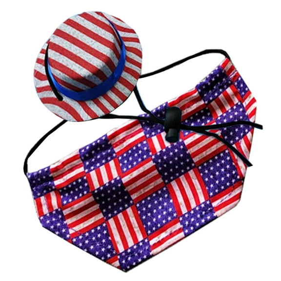 Adjustable Bearded Dragon Costume Lizard Hat with Cloak for Reptiles Small Animals Independence Day Dress Up Accessories