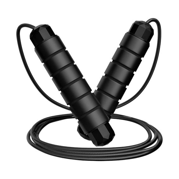 Adjustable Bearing Speed Jump Rope Coated Steel Wire Cord Foam Anti Sweat Handle Fitness Tool for Home Gym School Weight Loss Exercise