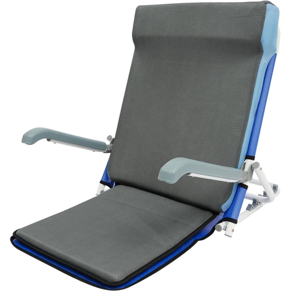 Adjustable Bed Backrest - 2-75 Angle Range, Portable Folding Backrest with Moisture-Proof Mat, Medical Auxiliary Backrests, No Assembly Required, Lifting Bed Backrests, 200 lbs Load Capacity