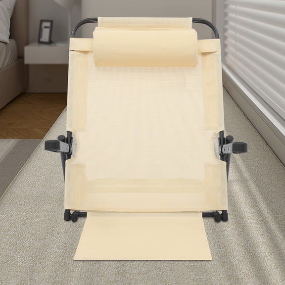 Adjustable Bed Backrest 8 Positions 40-90, Folding Sit Up Pillow with Steel Frame and Oxford Cloth, 330lbs Weight Capacity, Portable Back Support for Reading Watching TV in Bed for Elderly Patients