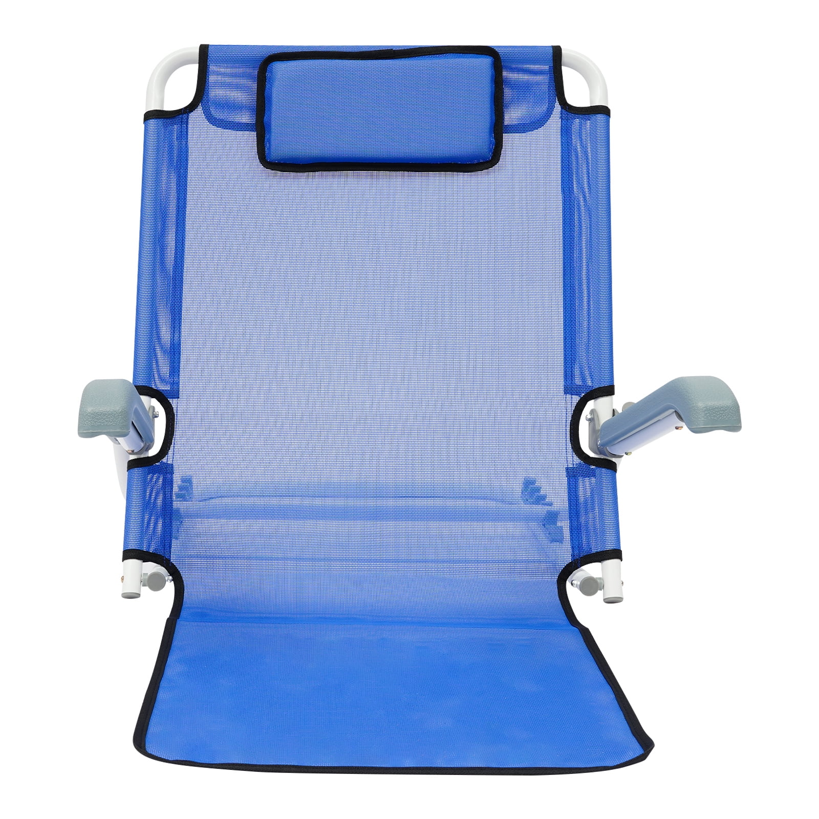 Adjustable Bed Backrest with Armrest, Beach Chair Reading Bed Rest ...