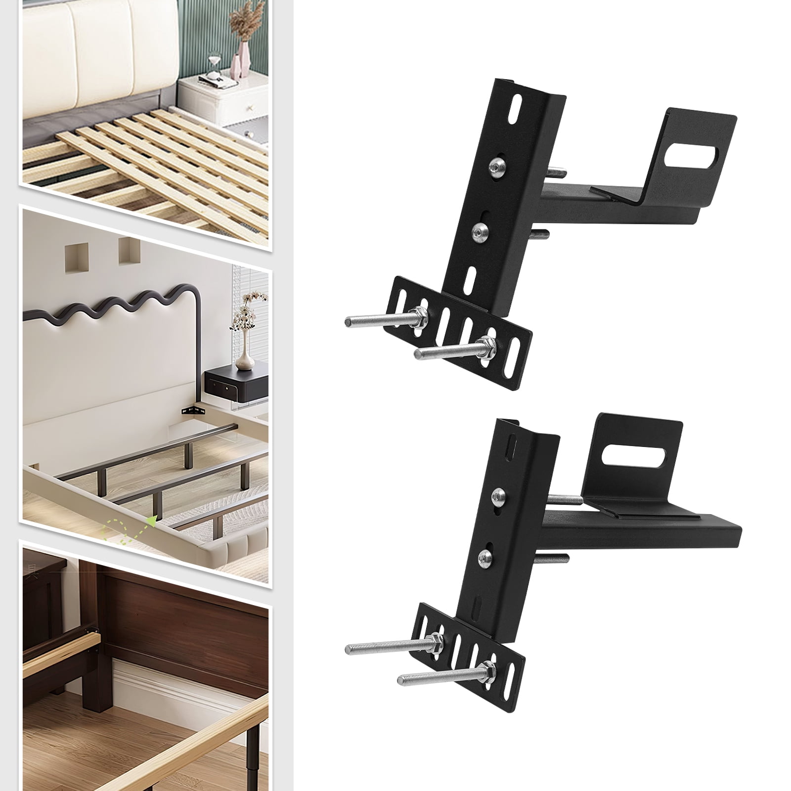 Adjustable Bed Base Headboard Wall Mounting Brackets Headboard Brackets ...