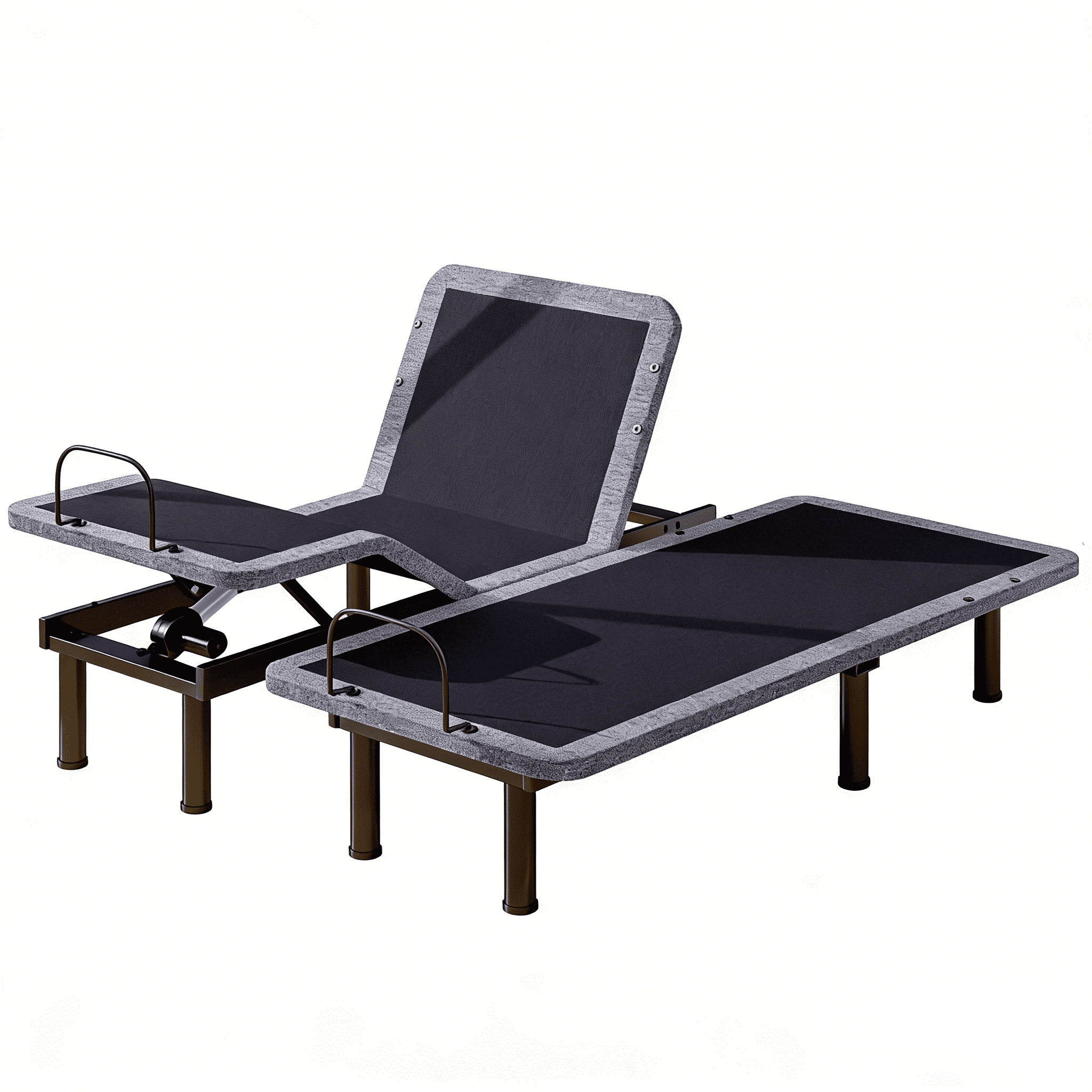 Base Split Adjustable Bed Base Split King Massage Bed Frame Dual Head & Foot ...