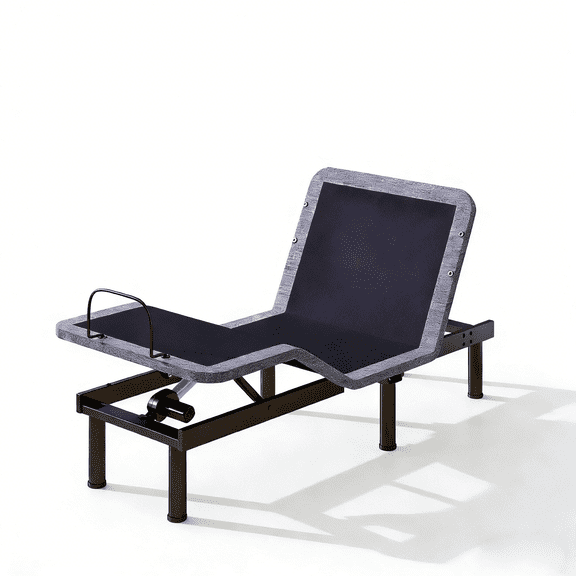 Adjustable Bed Base Twin XL Massage Bed Frame Dual Head & Foot Headrest Lift Electric with Wireless Remote, 0 Gravity, Anti-Snore, Under Bed LED, USB Ports,12" Adjustable Legs