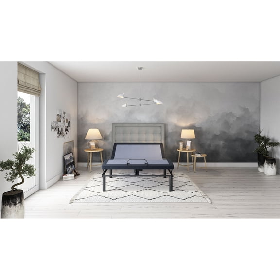 Adjustable Bed Base with 3 Vibration Modes / Relax in TV, Zero Gravity or Lounge Positions