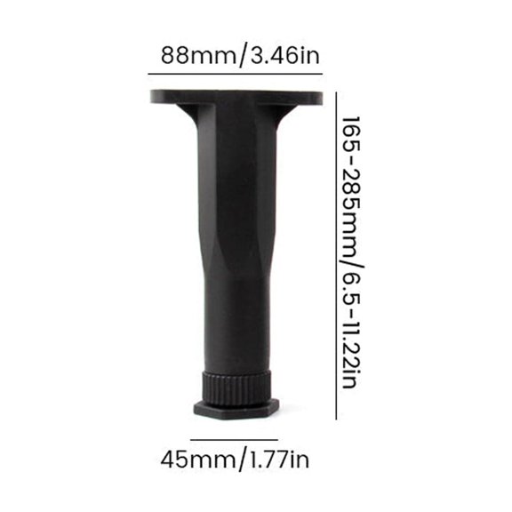 Adjustable Bed Border Support Rod Crossbeam Reinforcement for Wooden Bed Border with 10 in to 16 in Height Adjustment