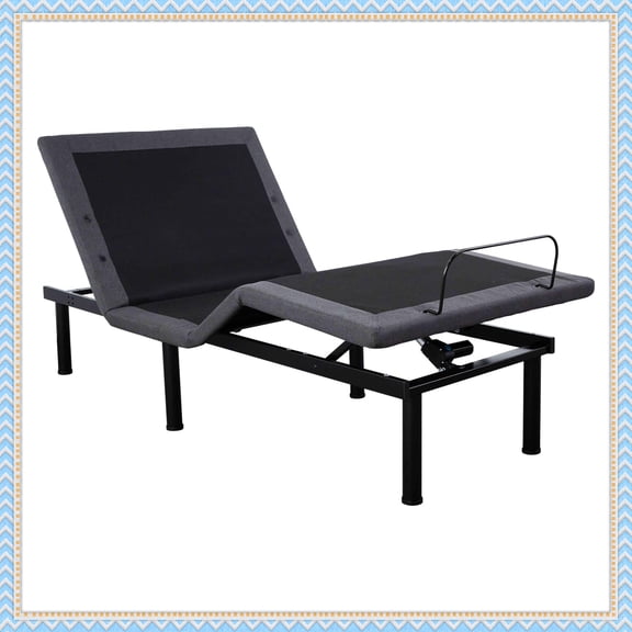 Adjustable Bed Frame, Adjustable Bed with Wireless Remote and 1 USB Port, Head & Foot Incline, Electric Bed Frame with 4 Height Options, Twin