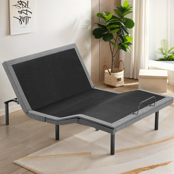 Adjustable Bed Frame Base Zero Gravity, Easy Tool-Free Assembly, Adjustable Head And Foot Incline, Wireless Remote Electric Bed Frame, Twin-XL