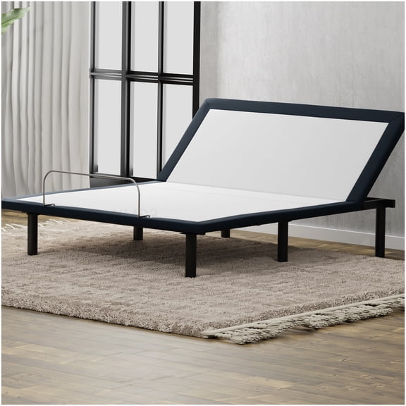Adjustable Bed Frame Full, Zero Gravity Anti Snore, Head Tilt, Wireless Remote, Grey for Pressure Relief