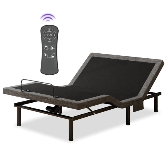 Adjustable Bed Frame Queen Electric Bed Base with Head & Foot Incline, Under Bed Light, Adjustable Legs, Zero Gravity, 4 USB Ports , Wireless Remote, Easy Assembly
