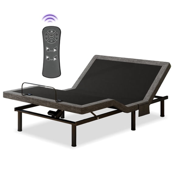 Adjustable Bed Frame Queen Electric Bed Base with Head & Foot Incline, Under Bed Light, Adjustable Legs, Zero Gravity, 4 USB Ports , Wireless Remote, Easy Assembly