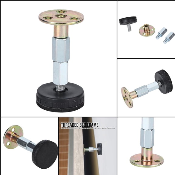 Adjustable Bed Frame Stabilizer, Stop Shaking Protect Walls for Peaceful Sleep